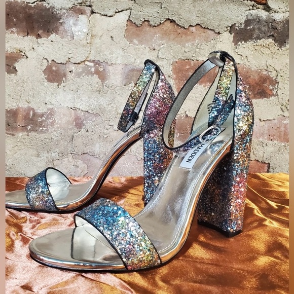 Steve Madden Multicolor Glitter Heels - Picture 1 of 6